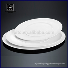 Ceramic plate dinnerware microwave double oval plate
